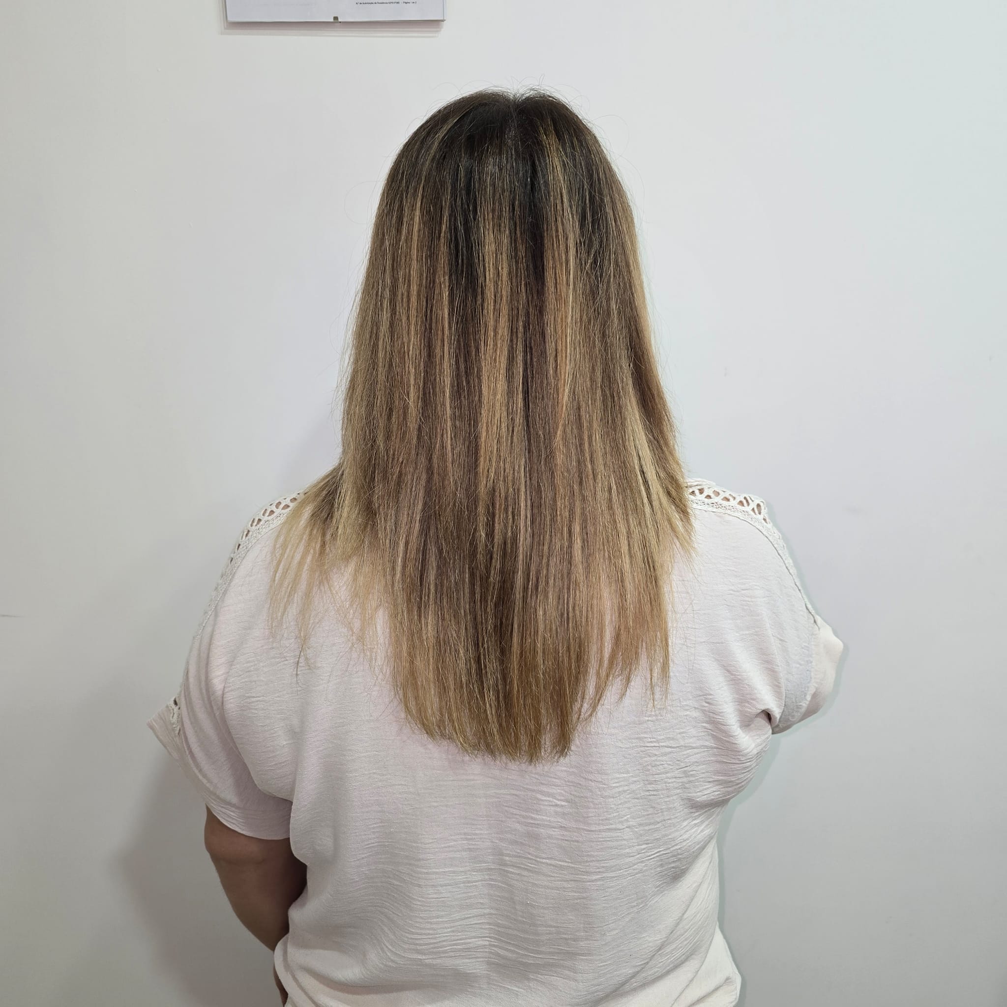 Antes — cabelo curto